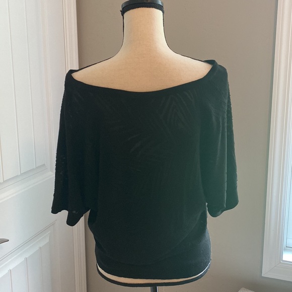 WHBM Palm Burnout sweater - Picture 5 of 8